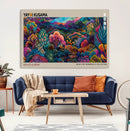 Framed Japanese 1986 Wall Art Print, Yayoi Kusama 1986 Wall