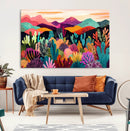 Abstract Kusama Print - Landscape Canvas Wall Art Print -