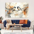 Abstract Watercolor Chickadee Bird Canvas Wall Art Print - by MyGreatCanvas | Canvas Wall Art Prints | Photo Prints & Wall Decor