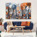 Abstract Winter Landscape Canvas Wall Art Print - Large by MyGreatCanvas | Canvas Wall Art Prints | Photo Prints & Wall Decor