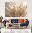 Pampas Grass Canvas Wall Art - Elegant Neutral Decor for