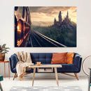 Harry Castle Wall Art Canvas Print, Wizard School Wall Art
