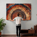 Abstract Tree Ring Art, Colorful Tree Ring Wall Decor, by MyGreatCanvas | Canvas Wall Art Prints | Photo Prints & Wall Decor