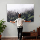 Misty Forest Canvas Wall Art – Serene Triptych Nature Print by MyGreatCanvas | Canvas Wall Art Prints | Photo Prints & Wall Decor