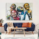 Shai Yossef Style Canvas Art - Joyful African Black Kids