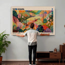 Yayoi Kusama Japanese Art Canvas Print, Abstract Art, Large