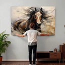Abstract Horse Wall Art Canvas Print – Large Western