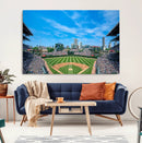Wrigley Field Chicago Cubs Panoramic Art Multi-Piece Canvas