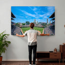 Wrigley Field Chicago Cubs Panoramic Art Multi-Piece Canvas
