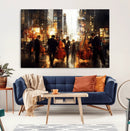 Abstract Jazz Art Wall Art Canvas Print – Colorful Musical