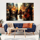 Jazz Wall Art Canvas Print – Colorful Musical Instrument