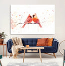 Cardinal Bird Canvas Wall Art - Male and Female Cardinal by MyGreatCanvas | Canvas Wall Art Prints | Photo Prints & Wall Decor