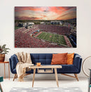 Indiana Memorial Stadium Wall Art Canvas Print, Framed