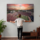 Indiana Memorial Stadium Wall Art Canvas Print, Framed