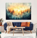 Abstract Forest Wall Art Print- Serene Nature Canvas Print by MyGreatCanvas | Canvas Wall Art Prints | Photo Prints & Wall Decor