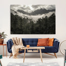 Moody Forest Wall Art – Framed Mountain Fog Canvas Artwork, by MyGreatCanvas | Canvas Wall Art Prints | Photo Prints & Wall Decor