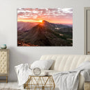 Mountain Sunrise Wall Art Canvas Print – Alpine Ridge