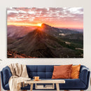Mountain Sunrise Wall Art – Framed Alpine Ridge Canvas by MyGreatCanvas | Canvas Wall Art Prints | Photo Prints & Wall Decor