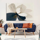 Minimal Flower Wall Art Canvas Print – Framed Beige Bloom by MyGreatCanvas | Canvas Wall Art Prints | Photo Prints & Wall Decor