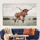Texas Longhorn Wall Art – Framed Spotted Cattle Canvas by MyGreatCanvas | Canvas Wall Art Prints | Photo Prints & Wall Decor