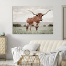 Texas Longhorn Wall Art Canvas Print – Framed Spotted Cattle by MyGreatCanvas | Canvas Wall Art Prints | Photo Prints & Wall Decor