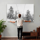 Ski Lift Wall Art – Framed Snowy Mountain Canvas Artwork by MyGreatCanvas | Canvas Wall Art Prints | Photo Prints & Wall Decor