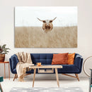 Texas Longhorn Wall Art Canvas Print – Framed Lone Cattle by MyGreatCanvas | Canvas Wall Art Prints | Photo Prints & Wall Decor