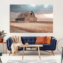 Rustic Barn Wall Art Canvas Print – Framed Wheat Field Scene by MyGreatCanvas | Canvas Wall Art Prints | Photo Prints & Wall Decor