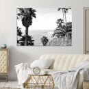 Palm Trees Wall Art Canvas Print – Framed Coastal Ocean