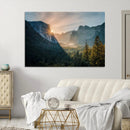 Yosemite Valley Wall Art Canvas Print – Framed Mountain
