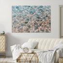 Clear Water Wall Art Canvas Print – Framed Sunlit Ocean