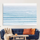 Ocean Wave Surfer Wall Art – Framed Minimal Seascape Canvas by MyGreatCanvas | Canvas Wall Art Prints | Photo Prints & Wall Decor