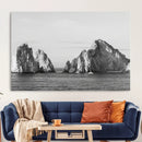 Coastal Wall Art – Framed Black White Ocean Canvas Artwork, by MyGreatCanvas | Canvas Wall Art Prints | Photo Prints & Wall Decor