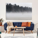 Surfer Fog Wall Art Canvas Print – Framed Foggy Beach Scene by MyGreatCanvas | Canvas Wall Art Prints | Photo Prints & Wall Decor