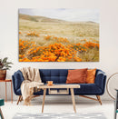 Golden Wildflowers Wall Art Canvas Print – Framed Hills by MyGreatCanvas | Canvas Wall Art Prints | Photo Prints & Wall Decor