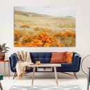 Golden Wildflowers Wall Art Canvas Print – Framed Hills by MyGreatCanvas | Canvas Wall Art Prints | Photo Prints & Wall Decor