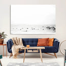 Monochrome Swimming Wall Art Canvas Print – Framed Ocean by MyGreatCanvas | Canvas Wall Art Prints | Photo Prints & Wall Decor