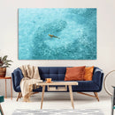 Fish Swarm Wall Art Canvas Print – Framed Marine Life Art by MyGreatCanvas | Canvas Wall Art Prints | Photo Prints & Wall Decor