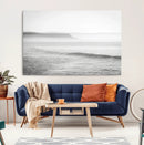 Black White Seascape Wall Art Canvas Print – Framed Ocean by MyGreatCanvas | Canvas Wall Art Prints | Photo Prints & Wall Decor