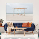 Beach Swing Wall Art Canvas Print – Framed Quiet Beach Art by MyGreatCanvas | Canvas Wall Art Prints | Photo Prints & Wall Decor