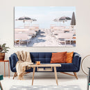 Minimalist Beach Wall Art Canvas Print – Framed Pastel Sand by MyGreatCanvas | Canvas Wall Art Prints | Photo Prints & Wall Decor