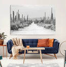 Winter Wall Art Canvas Print – Framed Cactus Path Art by MyGreatCanvas | Canvas Wall Art Prints | Photo Prints & Wall Decor
