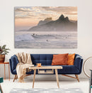 Sunset Surfing Wall Art Canvas Print – Framed Misty by MyGreatCanvas | Canvas Wall Art Prints | Photo Prints & Wall Decor
