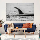 Black White Surfboard Wall Art Canvas Print – Framed by MyGreatCanvas | Canvas Wall Art Prints | Photo Prints & Wall Decor