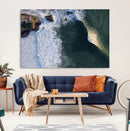 Ocean Wave Wall Art – Aerial Coastal View Canvas Artwork, by MyGreatCanvas | Canvas Wall Art Prints | Photo Prints & Wall Decor