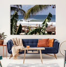 Tropical Shoreline Wall Art Canvas Print – Framed Surfer by MyGreatCanvas | Canvas Wall Art Prints | Photo Prints & Wall Decor