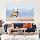 Elk Wall Art Canvas Print – Framed Mountain Wildlife Art by MyGreatCanvas | Canvas Wall Art Prints | Photo Prints & Wall Decor