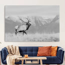 Elk Wildlife Wall Art Canvas Print – Framed Mountain Elk Art by MyGreatCanvas | Canvas Wall Art Prints | Photo Prints & Wall Decor