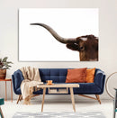 Longhorn Wall Art Canvas Print – Framed Western Cow Texas by MyGreatCanvas | Canvas Wall Art Prints | Photo Prints & Wall Decor