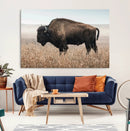 Rustic Bison Decor Wall Art Canvas Print – Framed Buffalo by MyGreatCanvas | Canvas Wall Art Prints | Photo Prints & Wall Decor